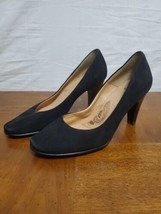 Sofft Black Suede Cushioned Leather Chic Lana Pumps Heels Shoes Size 8 New - £34.60 GBP