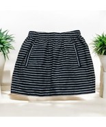 J. Crew navy blue white striped nautical rope stripe mini skirt women’s ... - $505.17 MXN