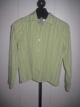 Christopher &amp; Banks Ladies Ls RAYON/POLYESTER Button TOP-L-BARELY WORN-SOFT-NICE - £3.94 GBP