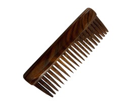 Handcrafted Dark Wood Comb 7.5&quot; X 2.75&quot; Decor Collectible Decorative - $11.88