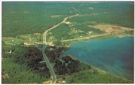 Postcard West Bay Manitoulin Island Ontario Aerial View - $4.94