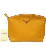 David Jones Paris Style# DJ1594M Mustard Cosmetic Toiletry Zip Closure B... - $12.86