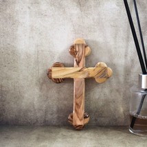 5&quot; Handmade Olive Wood Cross, Perfect Religious Gift, Housewarming Gift, New Hom - £23.66 GBP