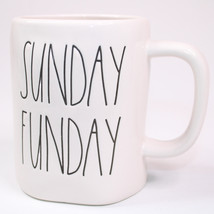 RAE DUNN Artisan Collection Sunday Funday Ivory And Black Coffee Mug Or Tea Cup - £9.51 GBP