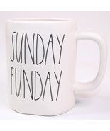 RAE DUNN Artisan Collection Sunday Funday Ivory And Black Coffee Mug Or ... - £9.58 GBP