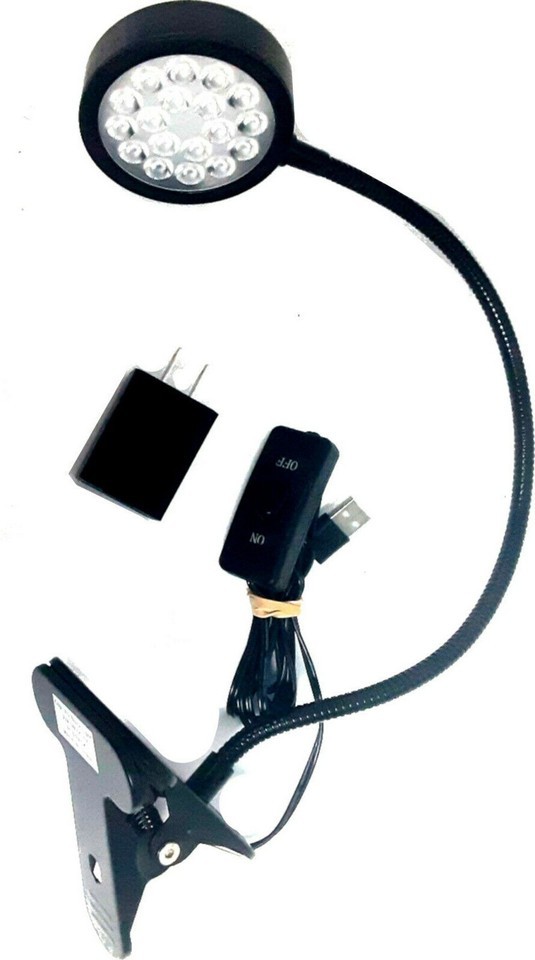 UVA Led Black Light ,5w USB Portable Blacklight With Gooseneck And Clip - $14.95