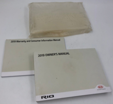 2019 Kia Rio Owners Manual Set with Case OEM E04B52048 - $26.99