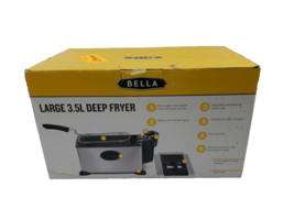 Bella Large 3.5 Liter Deep Fryer Fits Up To 2.2 Lbs  NEW IN OPEN BOX XJ-09135 - $31.68