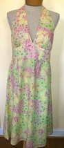 Lilly Pulitzer 10 Fillies for Lilies Horse Floral Light Cotton Halter Dress EUC - £23.12 GBP