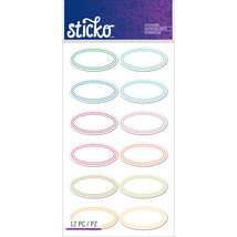 Sticko Label Stickers-Color Ovals - £11.33 GBP