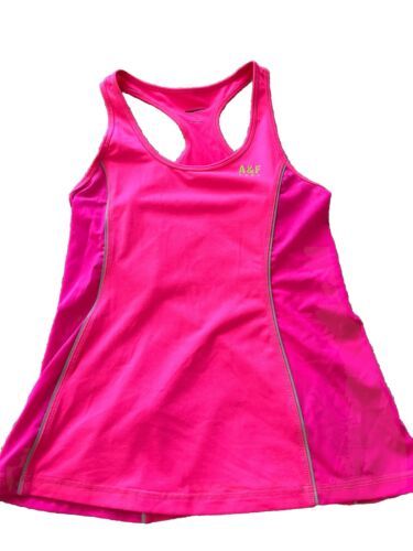 Abercrombie Fitch Top Women Small Pink Racerback Tank Yoga Active Stretc... - $9.49