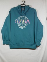 NASA Retro Design Graphic Blue Hoodie For The Benefit Of All 2XL 50-52 - $19.99