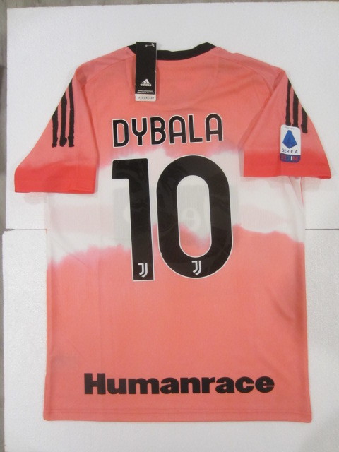 Primary image for Paulo Dybala Juventus Pharrell Williams Humanrace Pink Soccer Jersey 2020-2021