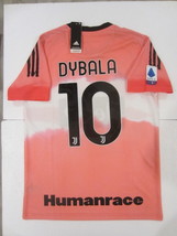 Paulo Dybala Juventus Pharrell Williams Humanrace Pink Soccer Jersey 2020-2021 - £79.93 GBP