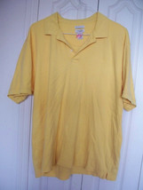 Euc $49 Xlarge Xl Mens Van Heusen Golden Summer Cotton Yellow Polo Dress Shirt - £7.98 GBP