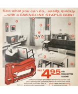 1961 Swingline Staple Gun Advertisement Tools Office Stapler Home DWF28 - $28.05 CAD