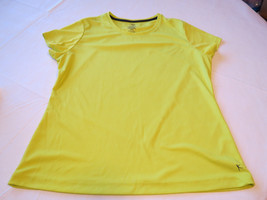 Danskin Now Womens short sleeve t shirt XL 16/18 training green **spots**GUC - £10.25 GBP