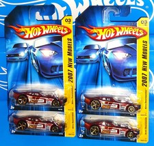 Hot Wheels 2007 New Models Lot of 4 Nitro Doorslammer Mtflk Burgundy w/ OH5SPs - £6.33 GBP