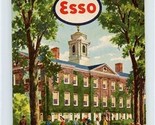 ESSO New England Road Map with Pictorial Guide 1952 - $14.85