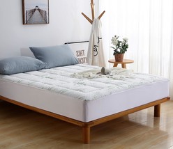 Fits Mattresses Up To 16&quot; Deep, Bamboo Mattress Pad, California King, Green, - £40.32 GBP