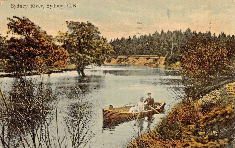Sydney Nova Nova Scotia Canada~Sydney River~ 1909 Walter Hall Tinted Photo-
s... - $9.36