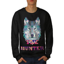 Wellcoda Wolf Hunter Nature Mens Sweatshirt, Spiky Casual Pullover Jumper - £24.11 GBP+