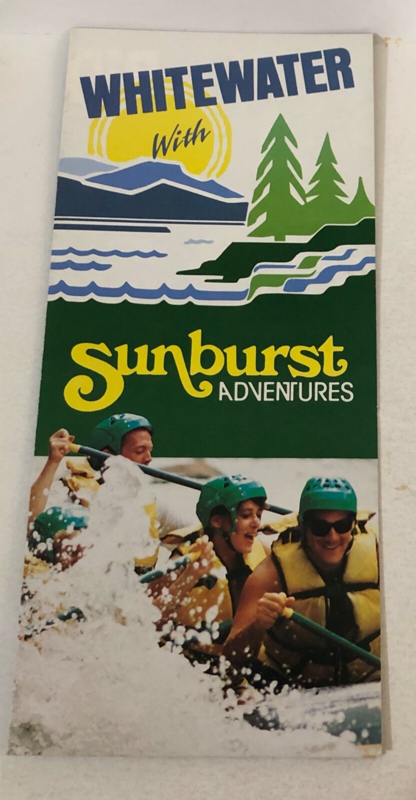 Whitewater Sunburst Adventures Brochure Atlanta Georgia Vintage  BR1 - £4.43 GBP