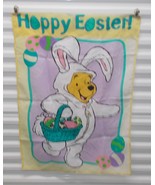 29&quot; X 40&quot; GARDEN FLAG Disney Winnie the Pooh Happy EASTER Bunny Rabbit Y... - €12,71 EUR