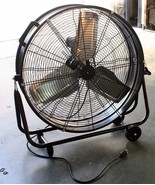 Commercial High Velocity Rolling Industrial 24&quot; Drum 2 spd Adjustable Fl... - $140.24