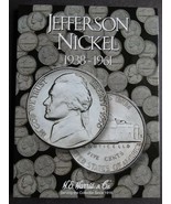 He Harris Jefferson Nickels Nickel Coin Folder 1938-1961 # 1 Album Book ... - £7.47 GBP