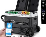 Solar Powered 12V Refrigerator/Freezer With Wheel, Dual Zone 42 Quart(40... - $630.99