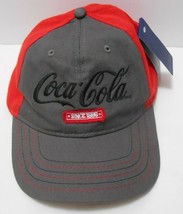 Coca Cola Fersten Baseball Cap Hat Red Gray Adjustable Embroidered Adult Os Nwt - £27.85 GBP