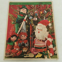 Vintage Whitman Christmas time tray puzzle holiday santa toys  jigsaw pu... - $360.05 MXN