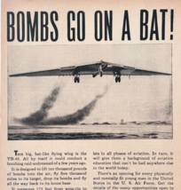 1948 US Army Air Force Career Advertisement Bomber YB-49 Plane Military ... - $24.99