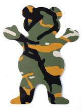 Grizzly Griptape 5&quot; Olive Tree Branch Camo Bear Stamp Skateboard Sticker... - $3.14 CAD