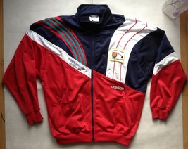 Vintage Adidas Pistol-Team Stalden VS jacket hoodie size L made in Indon... - $49.95