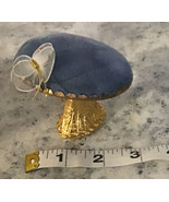 Vintage Mushroom Jewelry Ring Display Holder Butterfly 3” X 2” X 3” - £52.87 GBP