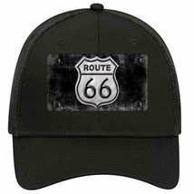 Route 66 Black &amp; White Novelty Black Mesh License Plate Hat - £23.16 GBP