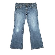 American Eagle Womens 10 Short Favorite Boyfriend Denim Blue Jeans Cotto... - £19.24 GBP