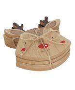 Reindeer Coaster Set of 4 – Christmas Table Decor - $14.99