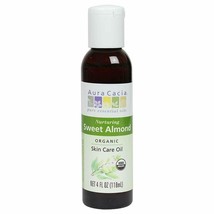 Aura Cacia Certified Organic Sweet Almond Skin Care Oil | 4 fl. oz. | Pr... - $18.69