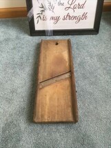 DECORATIVE RARE VINTAGE WOODEN VEGETABLE CUTTER SLICER GRATER MANDOLIN - $527.44 MXN