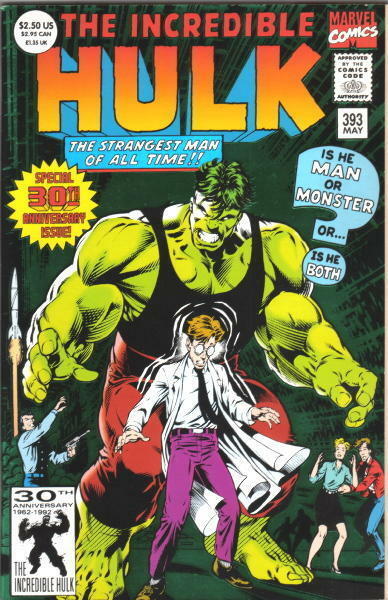 Primary image for The Incredible Hulk Comic Book #393 Marvel Comics 1992 NEAR MINT NEW UNREAD