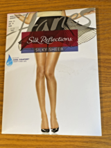 Hanes Silk Reflections Non-Control Top Pearl Pantyhose Wicking Cool Size EF - $9.99