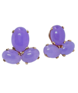 SCRAP 14k GOLD + NATURAL JADE Earrings OOAK Lavender Jade Earrings &amp; Gem... - $50,019.55 MXN