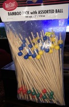 table craft bamboo pics with assorted balls - $6.81
