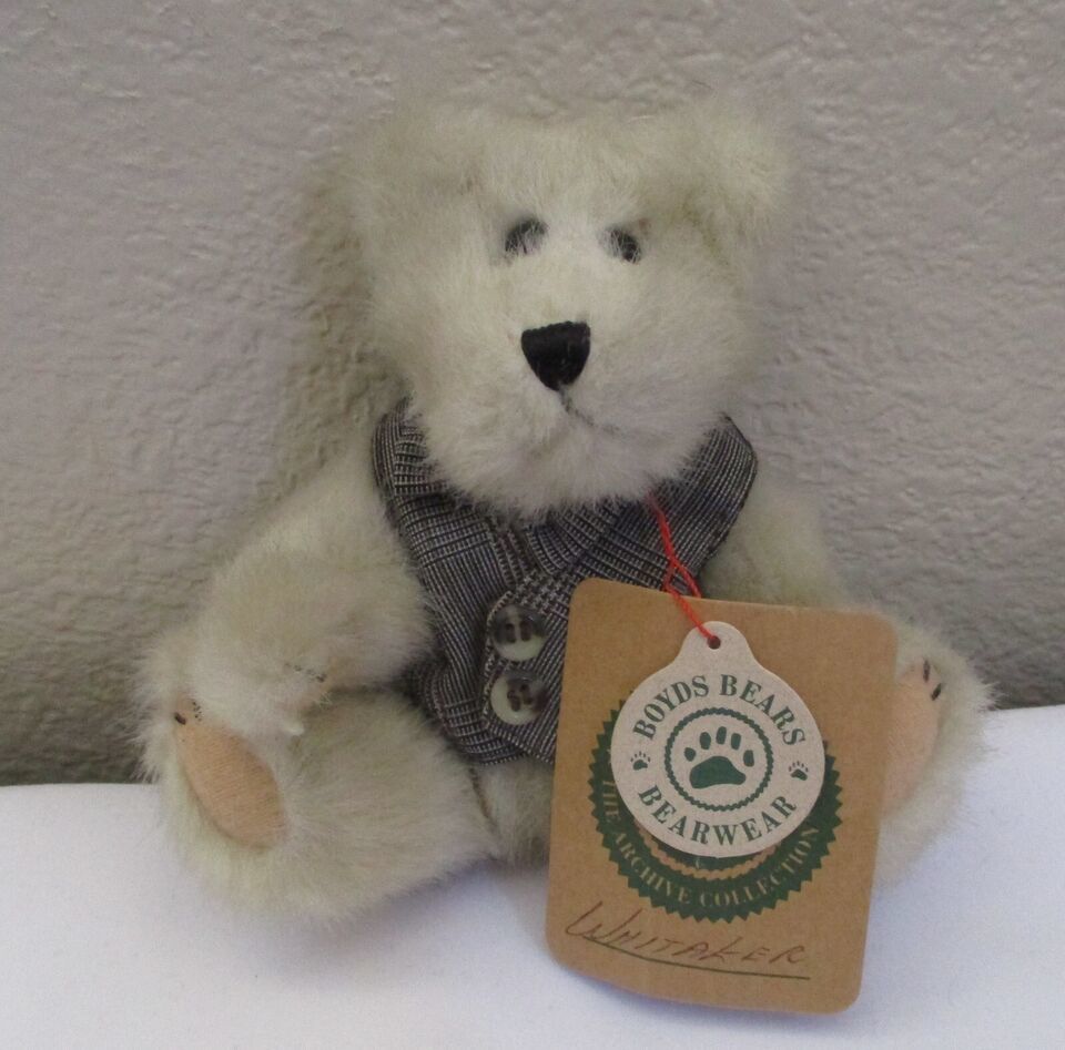 Boyds Archive Collection Whittaker the Bear Vest &amp; Bow Tie 5&quot; Jointed - $7.56