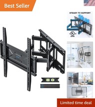 Listed Full Motion TV Wall Mount for 32-70 Inch TVs - Swivel &amp; Tilt Design - $44.50