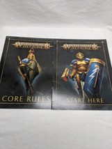 Lot Of (2) Warhammer Age Of Sigmar Start Here And Core Rules Quickstart ... - $44.54