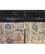 Ralph Lauren CONSTANTINA CASSANDRA 2pc KING SHAMS FLORAL CREAM nip NICE ... - £96.64 GBP